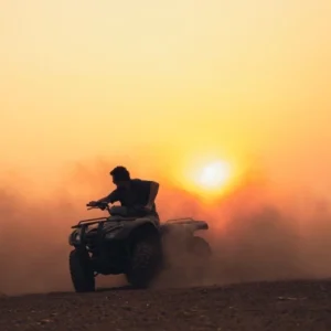 Sunset Quad Biking in the Palm Grove