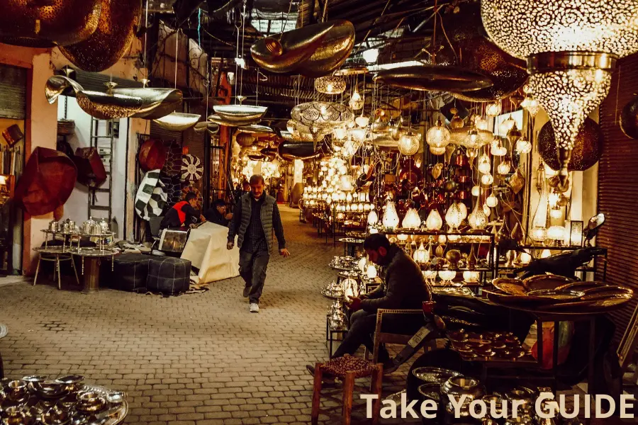 Marrakech Shopping Tour in the Souks with Local Guide exploring traditional markets